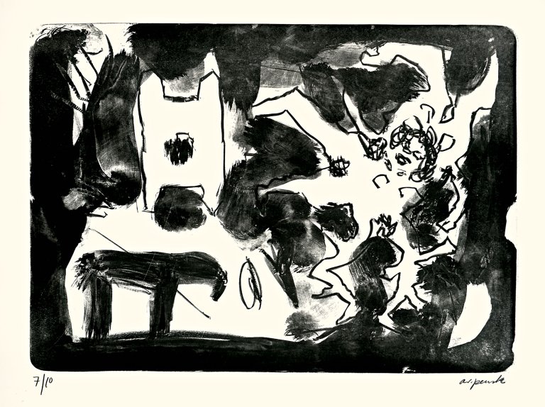 Auf diesem Bild ist das folgende Kunstwerk zu sehen: A.R. Penck. Ohne Titel.