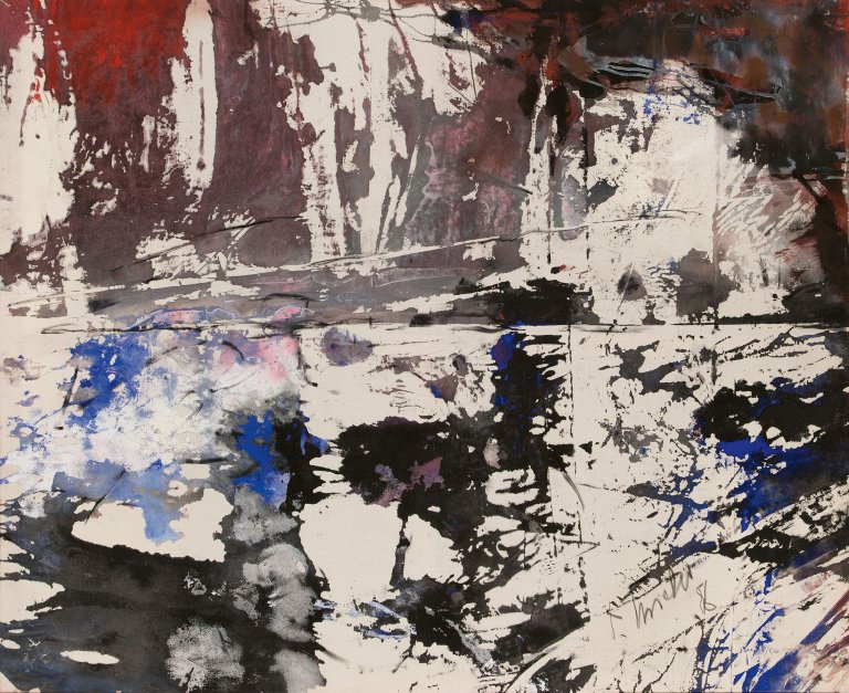 Auf diesem Bild ist das folgende Kunstwerk zu sehen: Fred Thieler. „Für Bremen“. 1986.