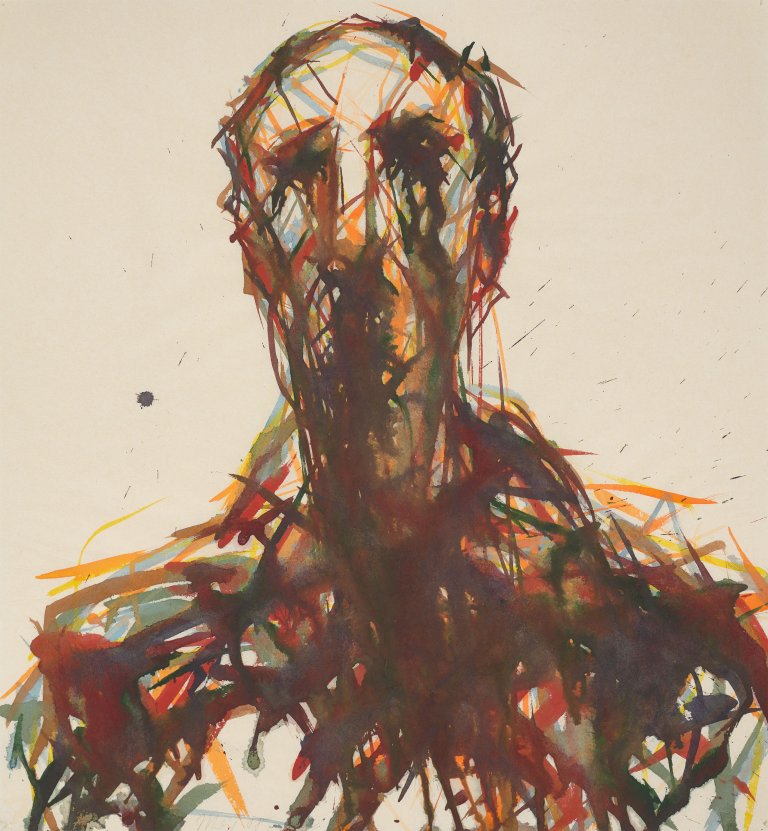 Auf diesem Bild ist das folgende Kunstwerk zu sehen: Max Uhlig. Ohne Titel. 1988.