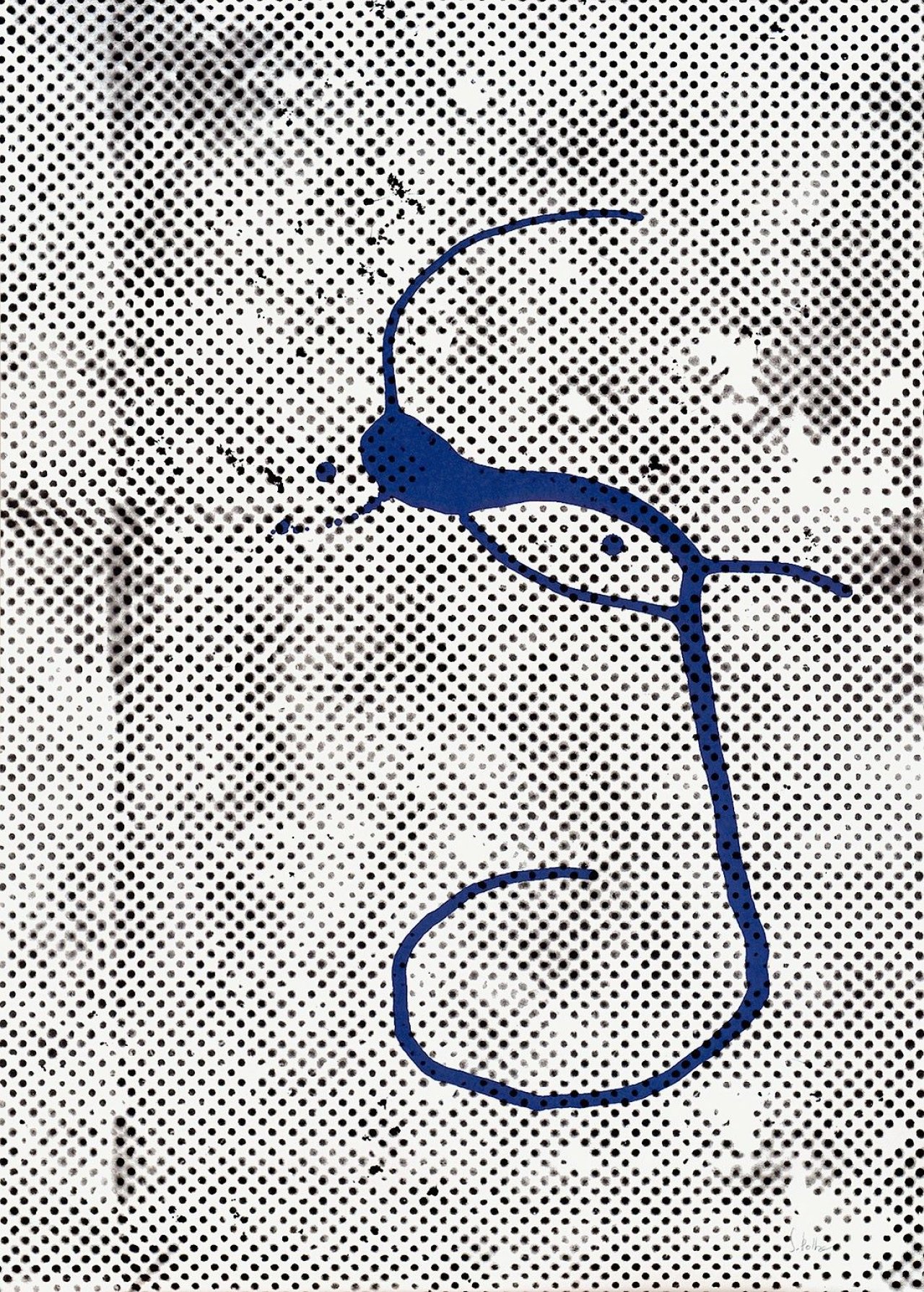 This picture shows the following artwork: Sigmar Polke. „Ohne Titel [Griffelkunst 1988]“. 1988.