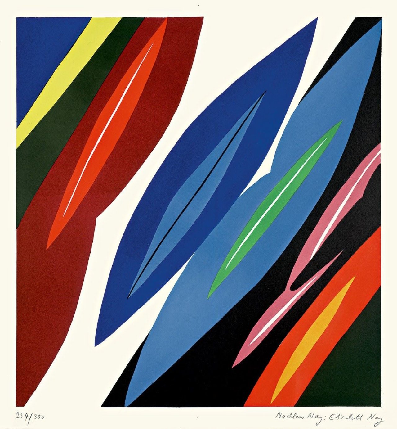 This picture shows the following artwork: Ernst Wilhelm Nay. „Farblitho 1968-2 (NOR)“. 1968.