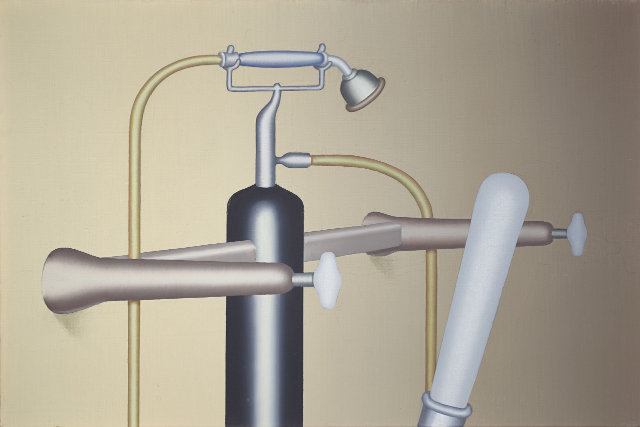 This picture shows the following artwork: Konrad Klapheck. ”Die schöne Hausfrau”. 1967.