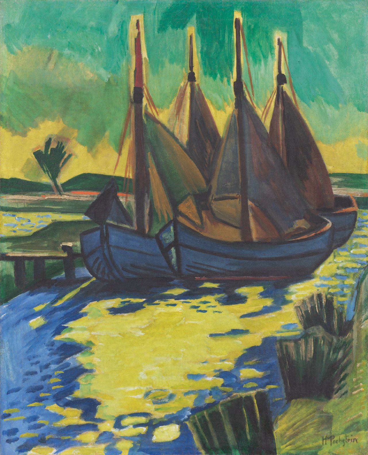 Auf diesem Bild ist das folgende Kunstwerk zu sehen: Max Pechstein. „Sonnenflecken“. 1922.