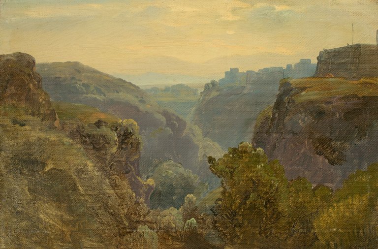 Auf diesem Bild ist das folgende Kunstwerk zu sehen: Ernst Fries. Civita Castellana.