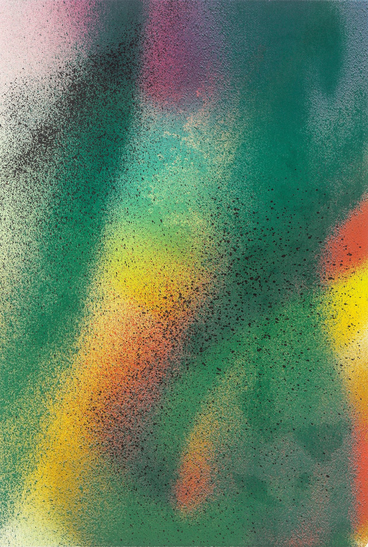 Auf diesem Bild ist das folgende Kunstwerk zu sehen: Katharina Grosse. Ohne Titel. 2007.