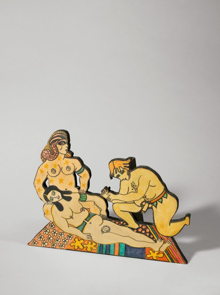 This picture shows the following artwork: Dorothy Iannone. People. 1967.