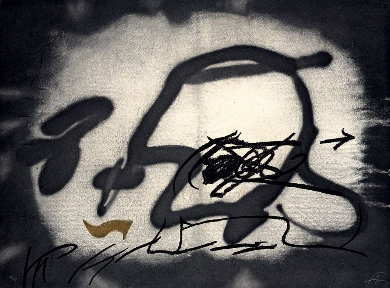 Auf diesem Bild ist das folgende Kunstwerk zu sehen: Antoni Tàpies. „Perfil“. 1987.
