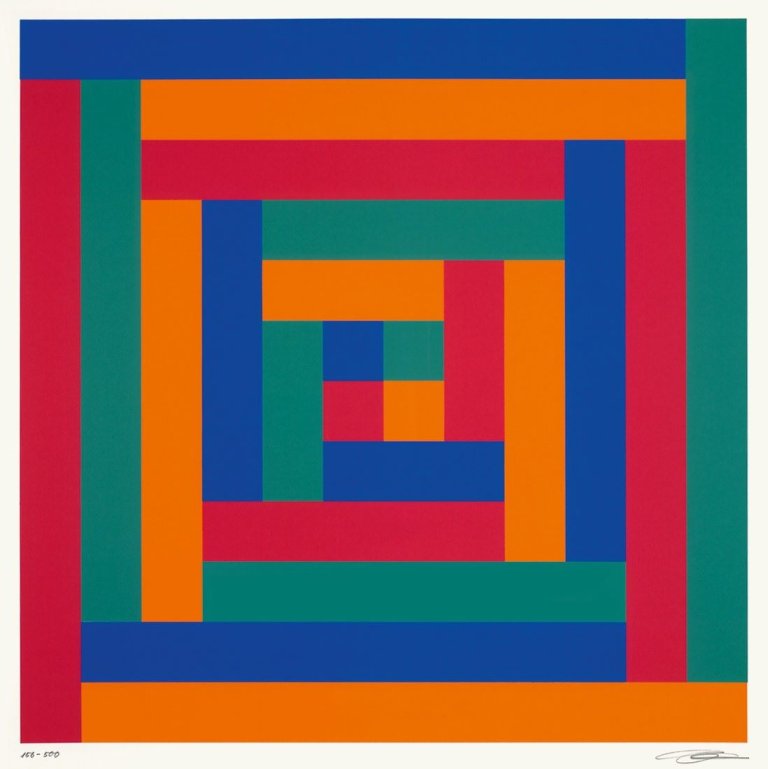 Auf diesem Bild ist das folgende Kunstwerk zu sehen: Richard Paul Lohse. „Progression von sechs gleichen Gruppen von 1-11“. 1971.