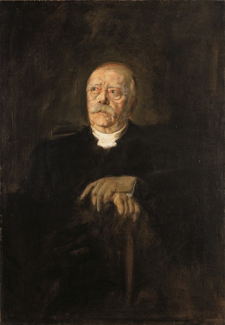 Auf diesem Bild ist das folgende Kunstwerk zu sehen: Franz von Lenbach. Otto Fürst von Bismarck.