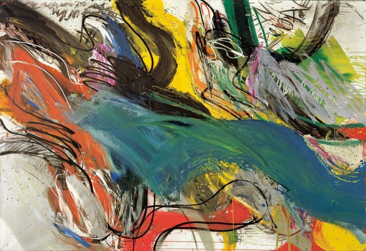 Auf diesem Bild ist das folgende Kunstwerk zu sehen: Walter Stöhrer. „Die Schönheit wird konvulsiv sein oder sie wird nicht sein I“. 1980.