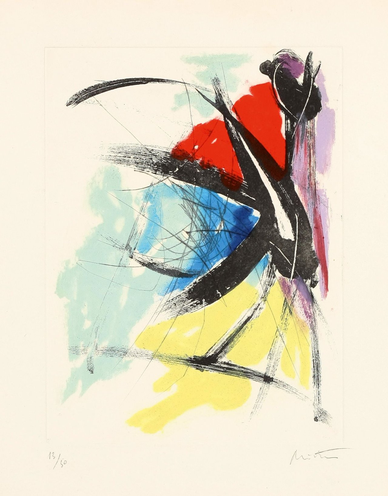 Auf diesem Bild ist das folgende Kunstwerk zu sehen: Jean Miotte. „Evasion“.