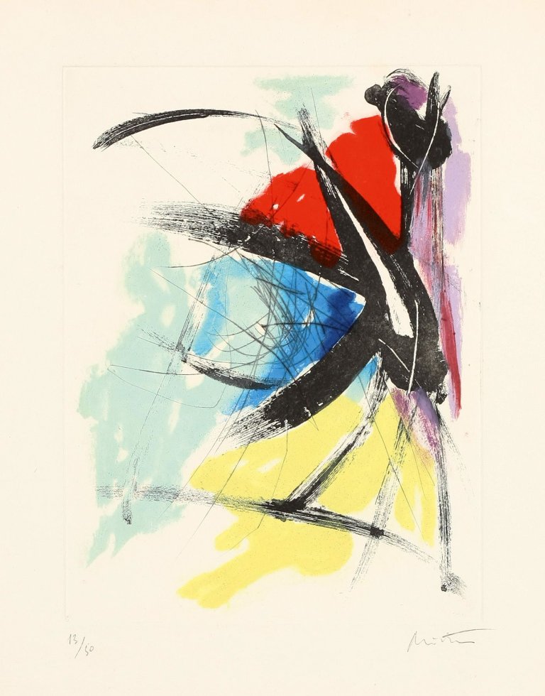 Auf diesem Bild ist das folgende Kunstwerk zu sehen: Jean Miotte. „Evasion“.
