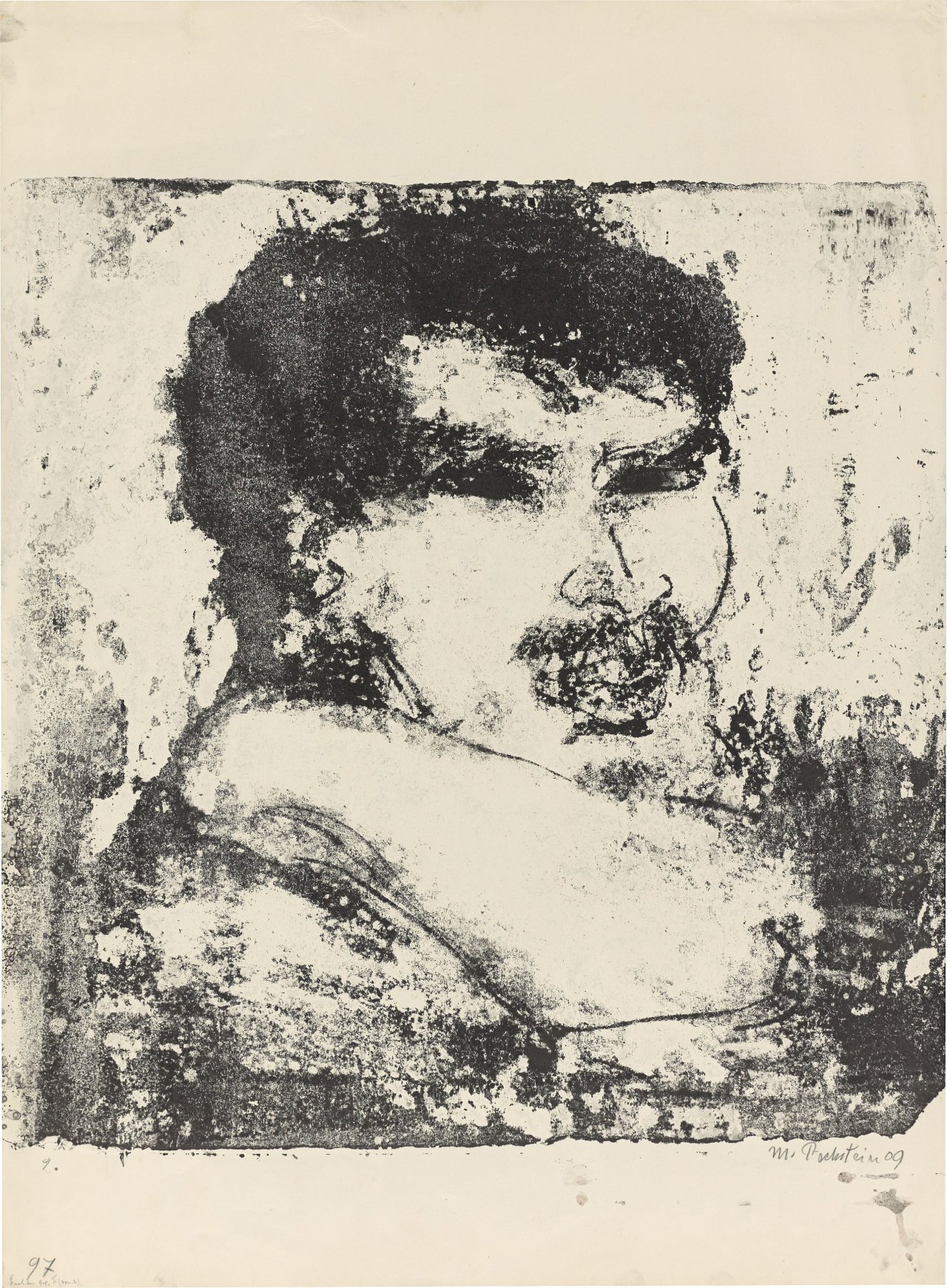 Auf diesem Bild ist das folgende Kunstwerk zu sehen: Max Pechstein. „Athlet“. 1909.