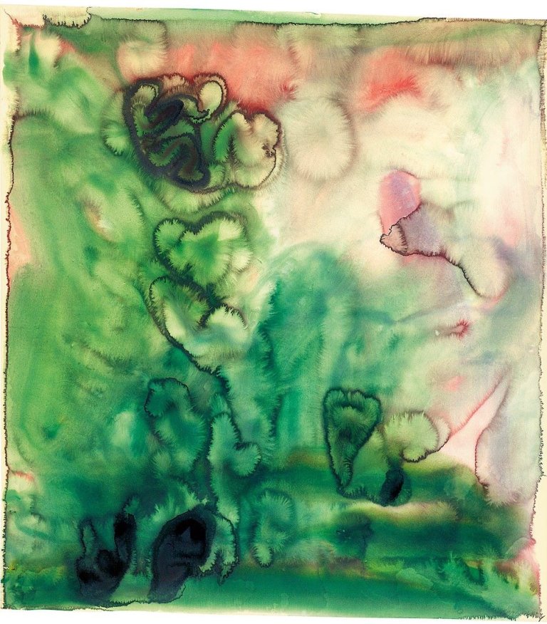 Auf diesem Bild ist das folgende Kunstwerk zu sehen: Herbert Brandl. Ohne Titel. 2000.