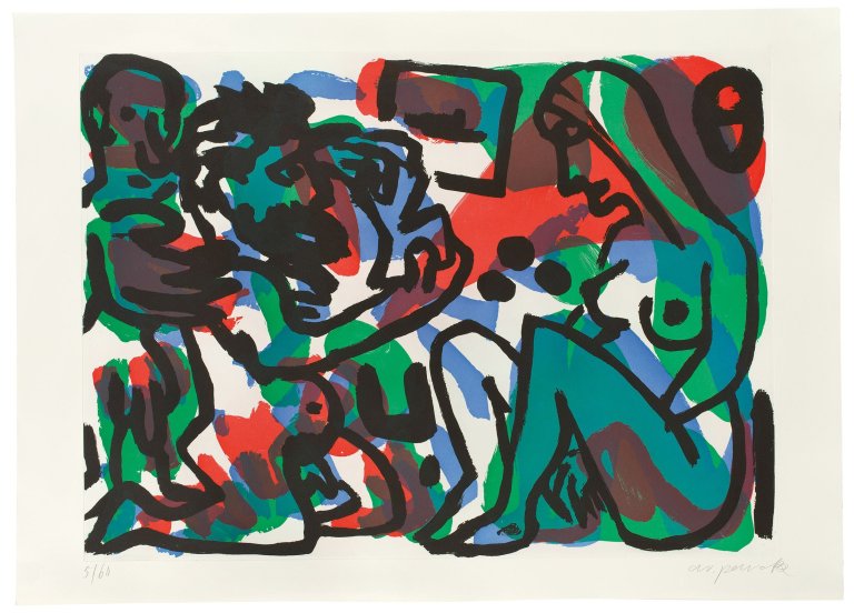 Auf diesem Bild ist das folgende Kunstwerk zu sehen: A.R. Penck. „Berlin Suite“. 1990.