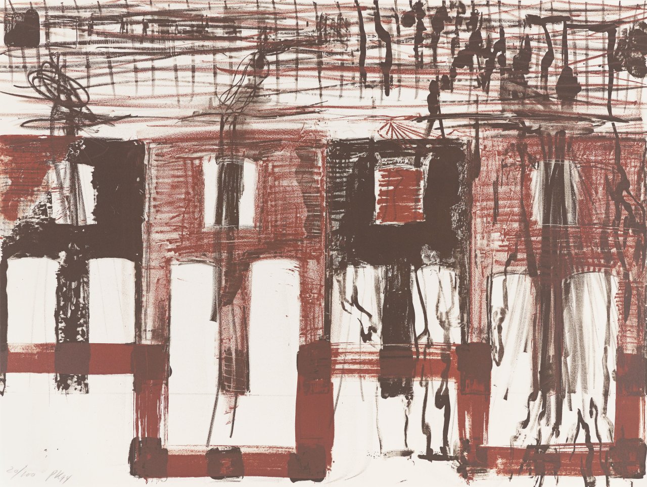 This picture shows the following artwork:  Portfolio. ”Pro Deutsches Architektur-Museum”. 1994.