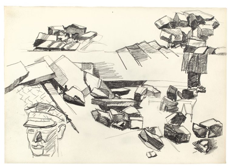 Auf diesem Bild ist das folgende Kunstwerk zu sehen: Eugen Schönebeck. Ohne Titel. 1973.
