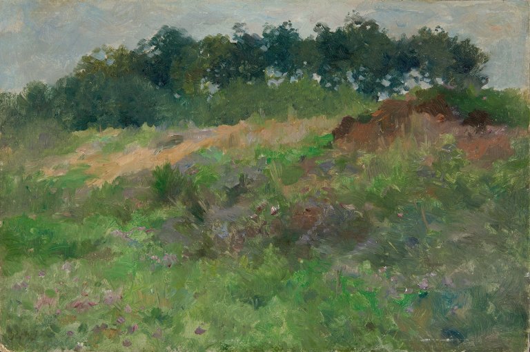 Auf diesem Bild ist das folgende Kunstwerk zu sehen: Thomas Herbst. „Wiesenhang“.