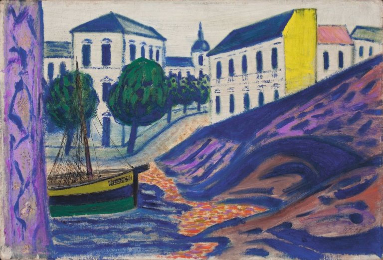 Auf diesem Bild ist das folgende Kunstwerk zu sehen: Werner Heldt. „Berlin am Meer“. 1948.