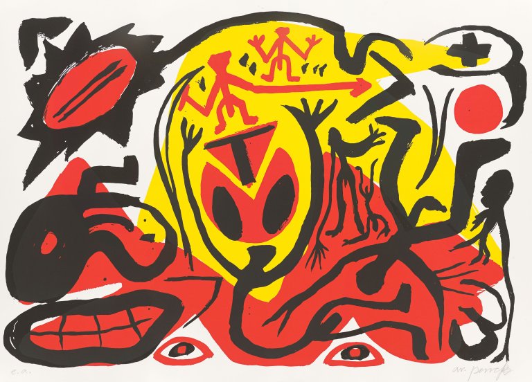 Auf diesem Bild ist das folgende Kunstwerk zu sehen: A.R. Penck. Ohne Titel.
