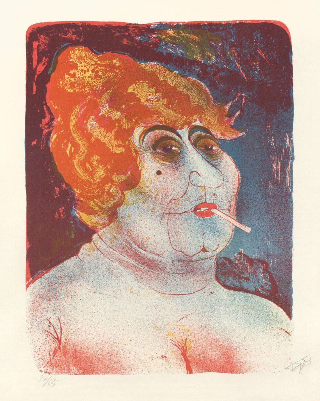 Auf diesem Bild ist das folgende Kunstwerk zu sehen: Otto Dix. „Kupplerin“. 1923.