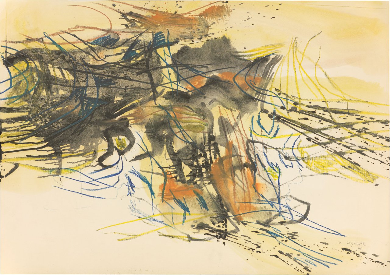 Auf diesem Bild ist das folgende Kunstwerk zu sehen: Conrad Westpfahl. Ohne Titel. 1960.