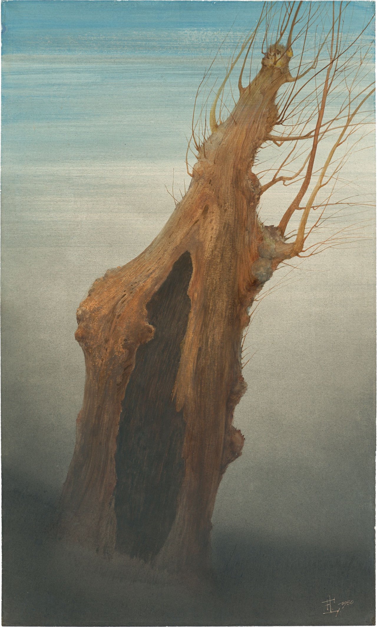 Auf diesem Bild ist das folgende Kunstwerk zu sehen: Franz Lenk. „Weide“. 1950.