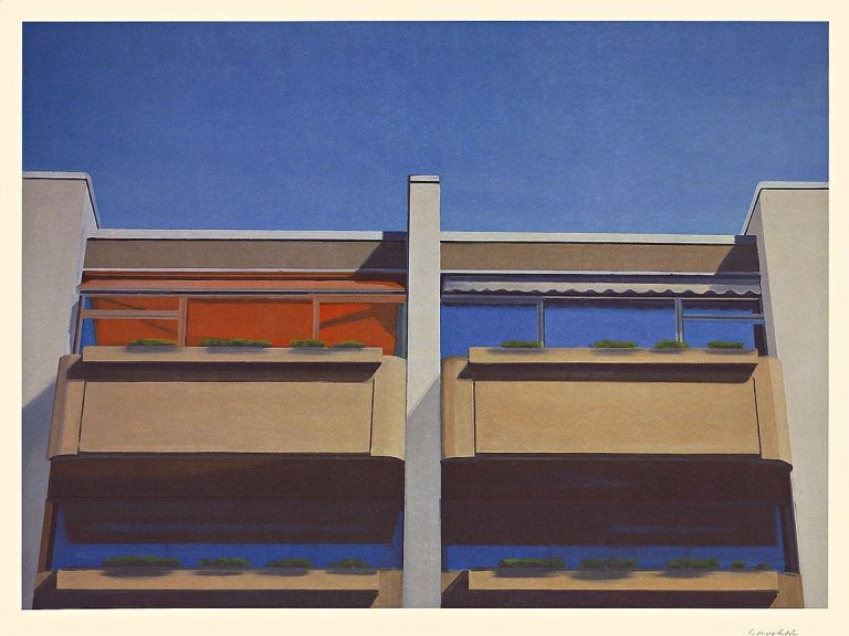 Auf diesem Bild ist das folgende Kunstwerk zu sehen: Eberhard Havekost. „4 Kabinen“. 2000.