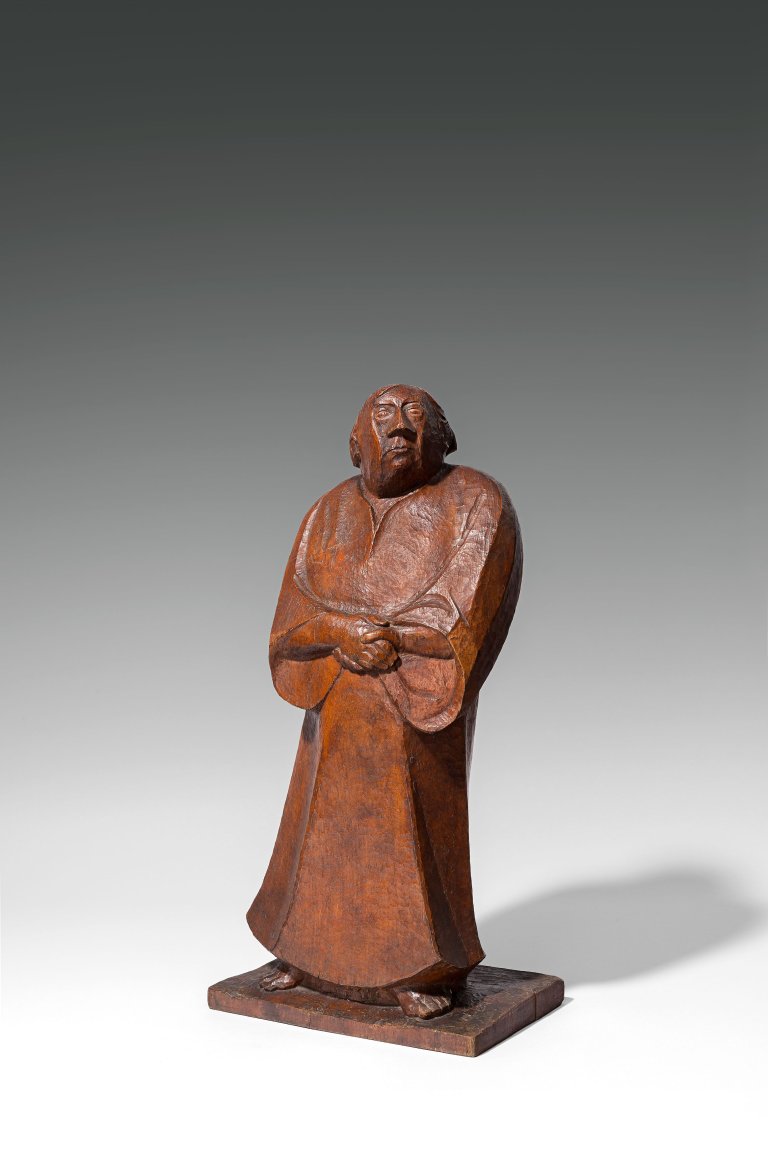 This picture shows the following artwork: Ernst Barlach. ”Der Wartende”. 1924.