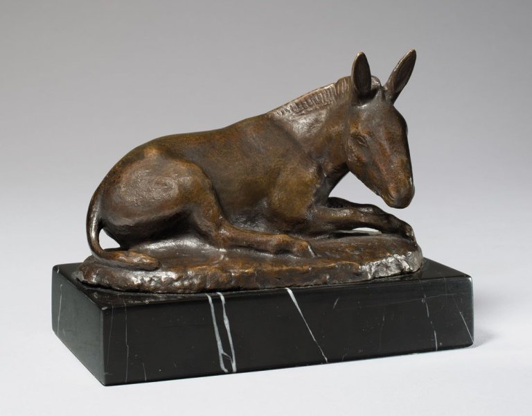 This picture shows the following artwork: August Gaul. „Liegender Esel“. 1911.