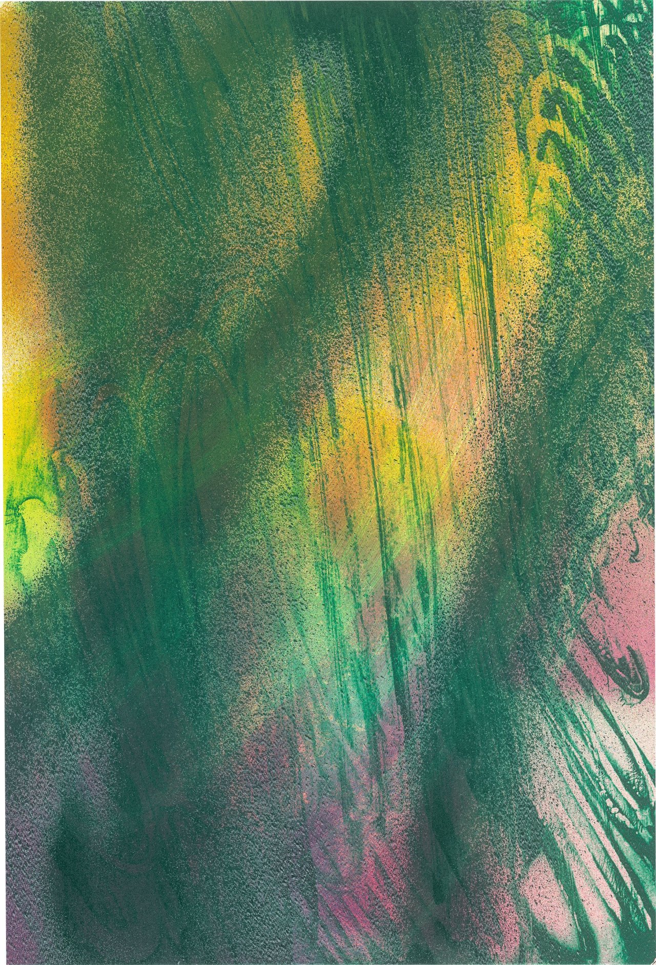 Auf diesem Bild ist das folgende Kunstwerk zu sehen: Katharina Grosse. Ohne Titel. 2007.