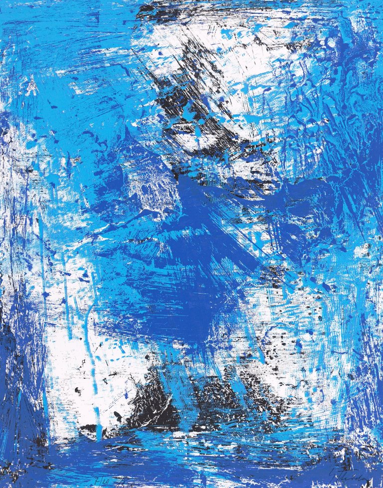 Auf diesem Bild ist das folgende Kunstwerk zu sehen: Fred Thieler. Ohne Titel. 1970.