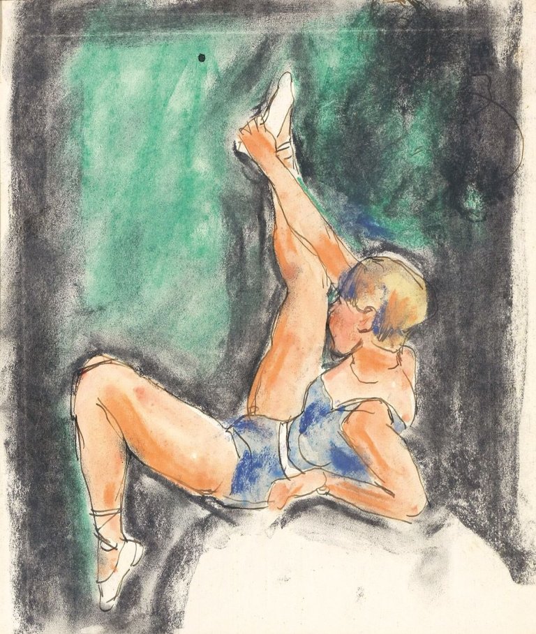Auf diesem Bild ist das folgende Kunstwerk zu sehen: Georg Tappert. „Tänzerin“.