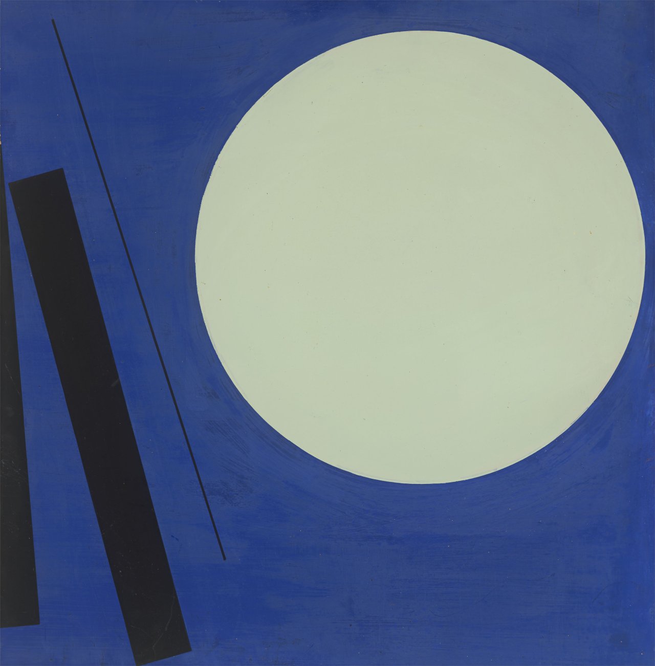 Auf diesem Bild ist das folgende Kunstwerk zu sehen: Günter Fruhtrunk. „STILLE“. 1956.