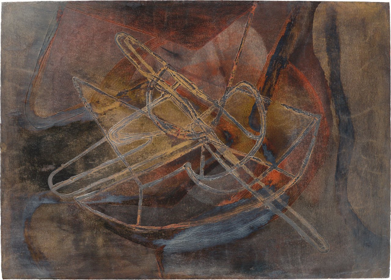 Auf diesem Bild ist das folgende Kunstwerk zu sehen: Fritz Winter. Ohne Titel. 1930er-Jahre.