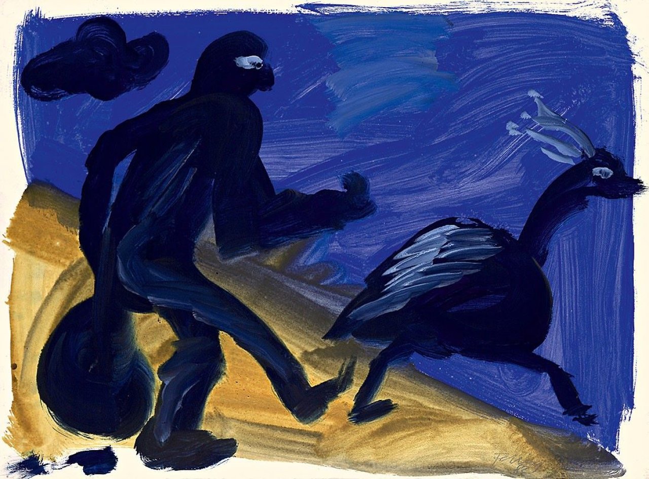 Auf diesem Bild ist das folgende Kunstwerk zu sehen: Rainer Fetting. Ohne Titel. 1982.