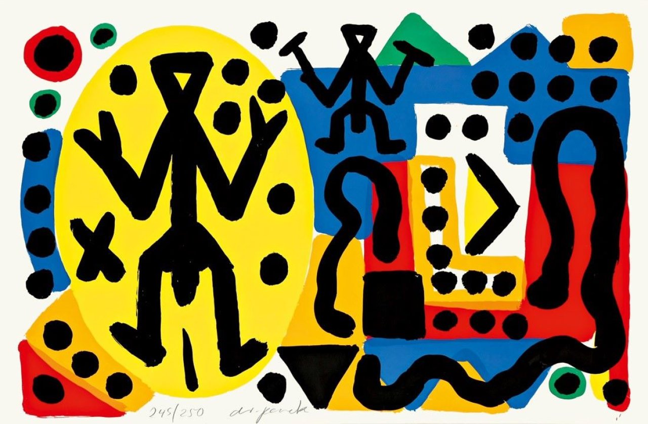 This picture shows the following artwork: A.R. Penck. Untitled.