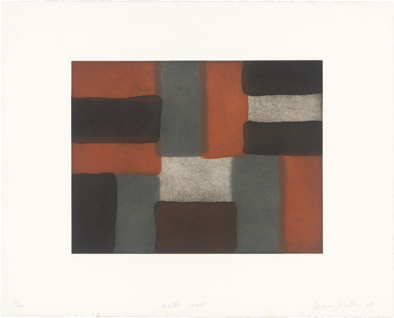 Auf diesem Bild ist das folgende Kunstwerk zu sehen: Sean Scully. „Winter Wall“. 2003.