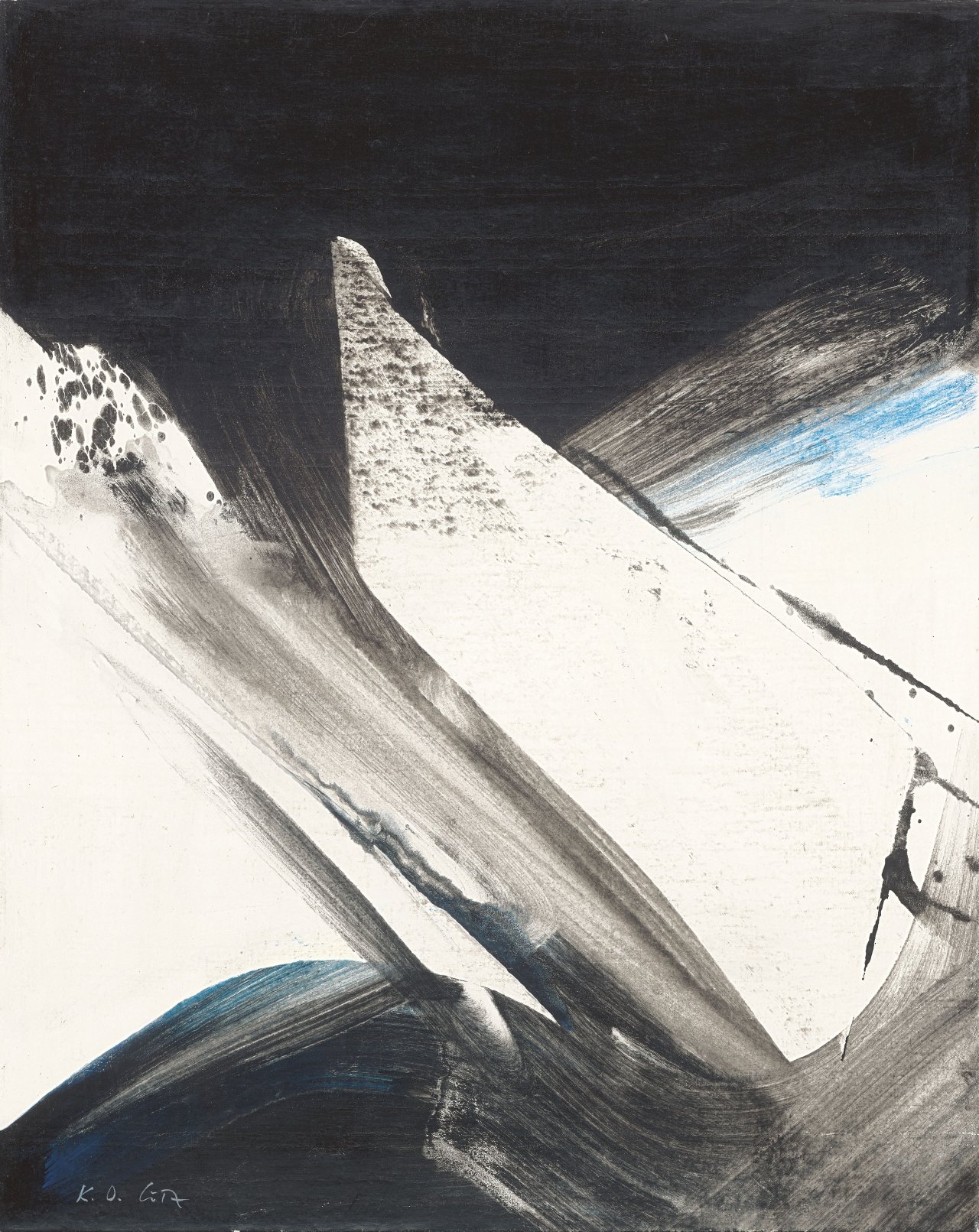 Auf diesem Bild ist das folgende Kunstwerk zu sehen: Karl Otto Götz. „Seft“. 1990.