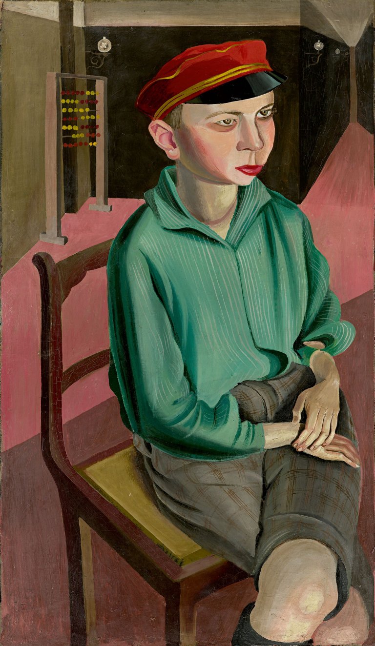 This picture shows the following artwork: Hans Grundig. "Schüler mit roter Mütze". Circa 1925/28.