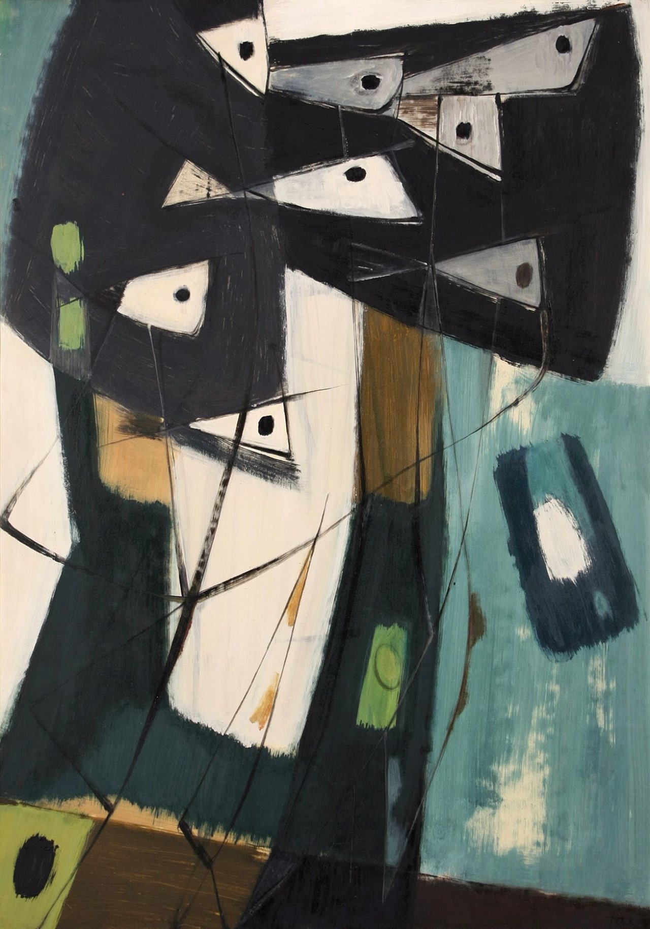 Auf diesem Bild ist das folgende Kunstwerk zu sehen: Hans Jaenisch. Ohne Titel. 1960er Jahre.