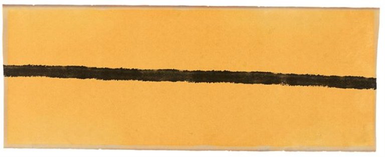 Auf diesem Bild ist das folgende Kunstwerk zu sehen: Piero Manzoni. „Linea (frammento)“. 1959–61.