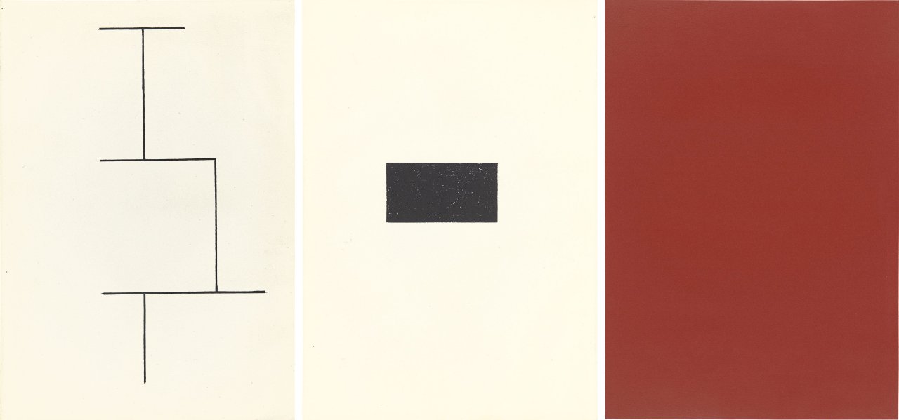 Auf diesem Bild ist das folgende Kunstwerk zu sehen: Blinky Palermo. Mappe zur Wandmalerei Hamburger Kunstverein. 1973.