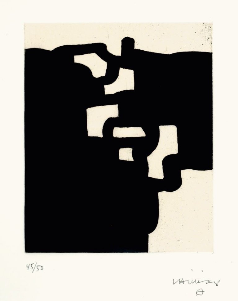 This picture shows the following artwork: Eduardo Chillida. „Batz“. 1984.