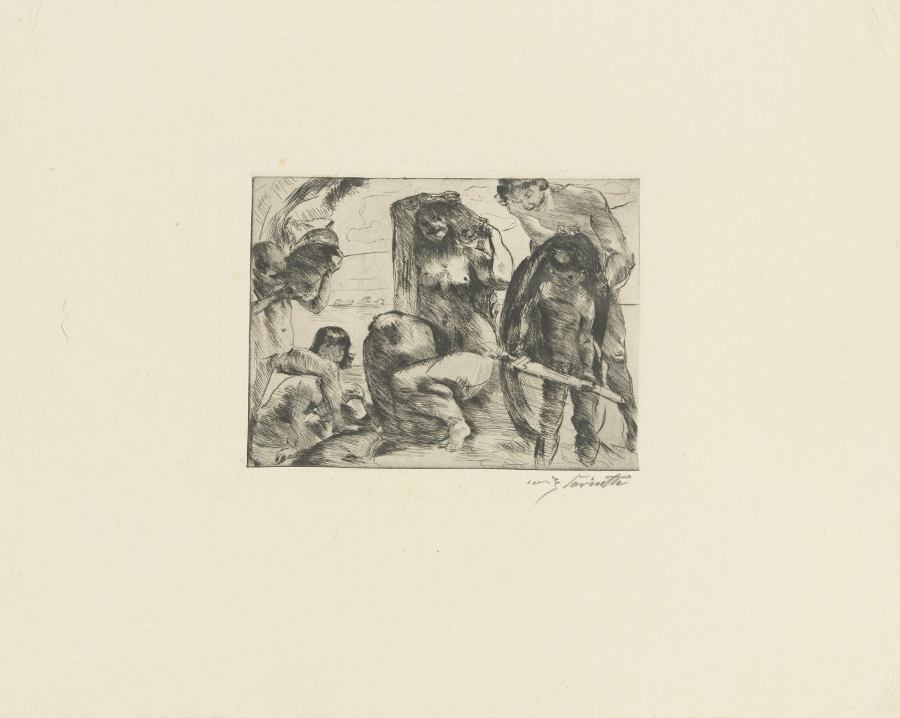 Auf diesem Bild ist das folgende Kunstwerk zu sehen: Lovis Corinth. „Der Spiegel der Venus“. 1919.