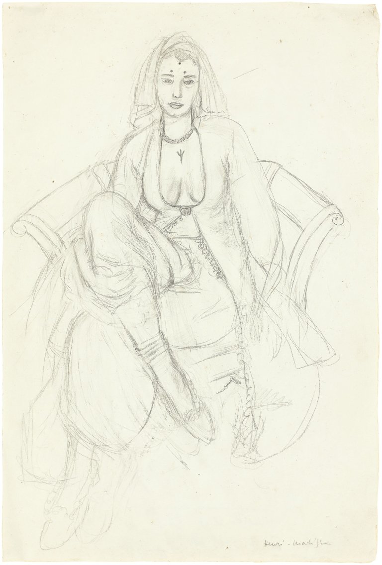 Auf diesem Bild ist das folgende Kunstwerk zu sehen: Henri Matisse. „La Persane“. 1929.