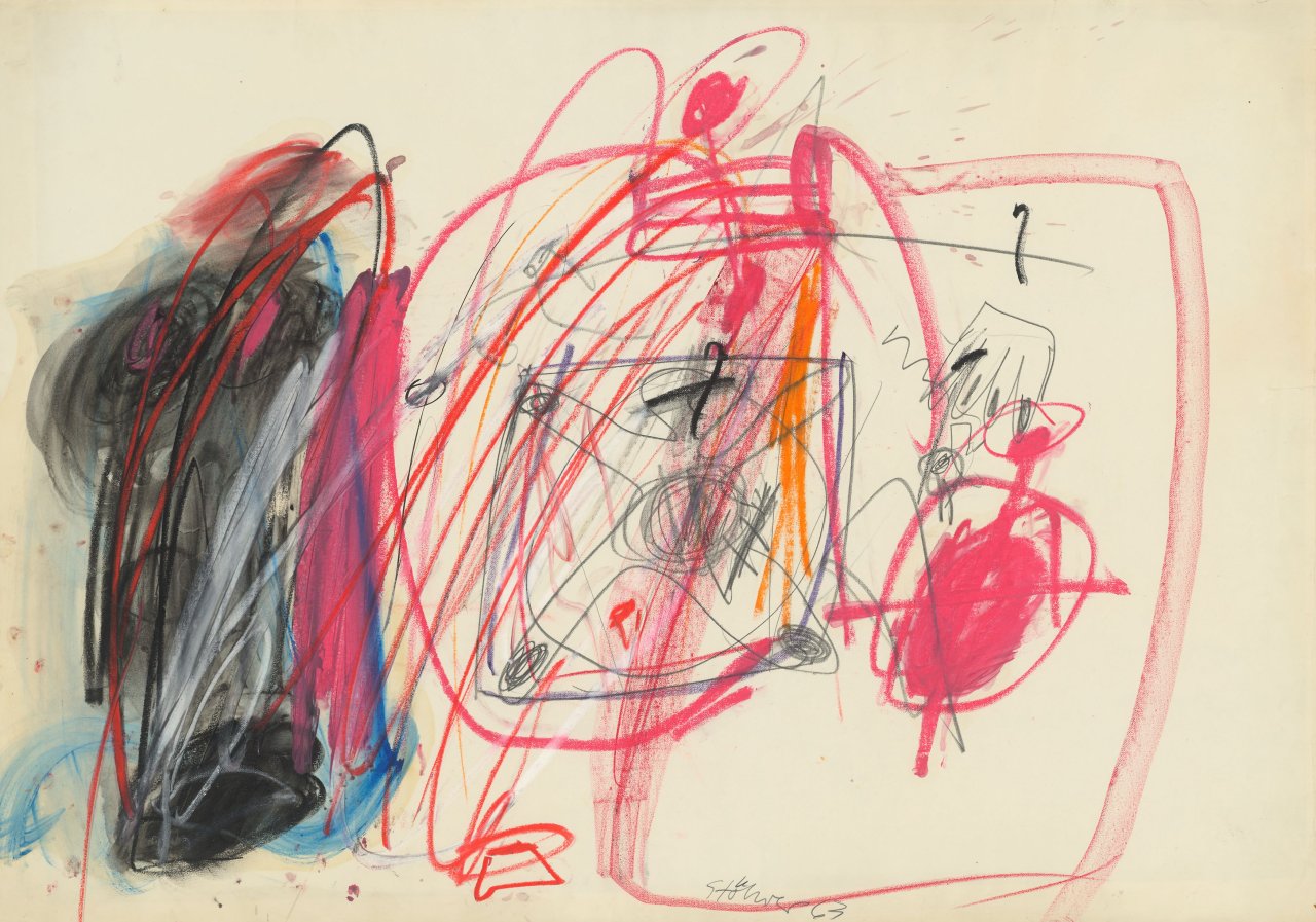 Auf diesem Bild ist das folgende Kunstwerk zu sehen: Walter Stöhrer. Ohne Titel. 1963.