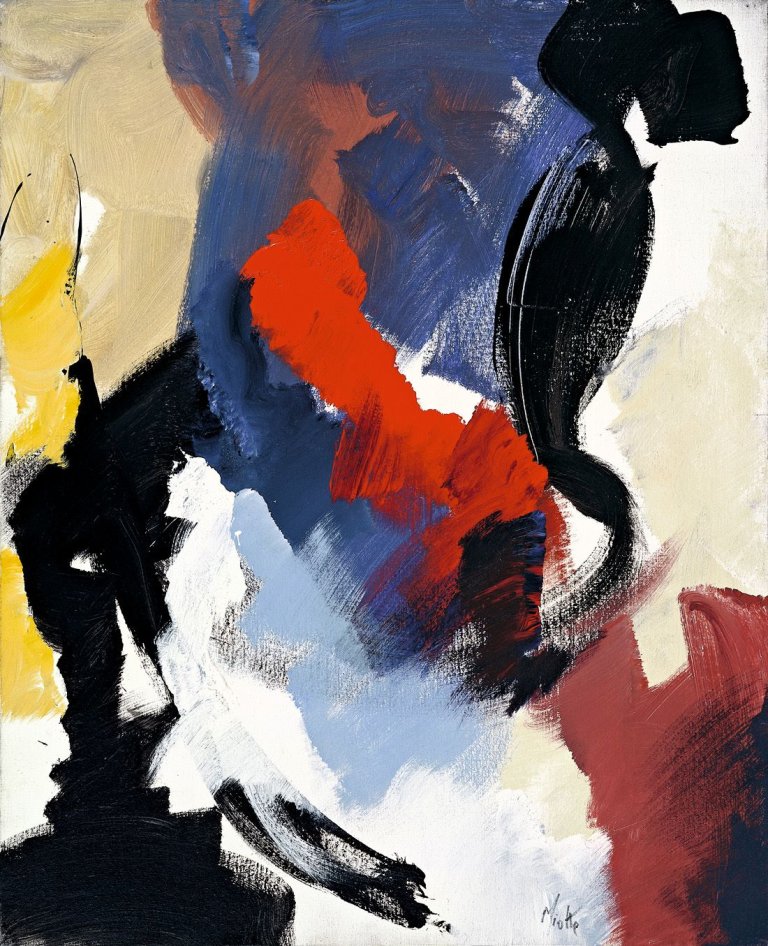 Auf diesem Bild ist das folgende Kunstwerk zu sehen: Jean Miotte. Ohne Titel. 1991.