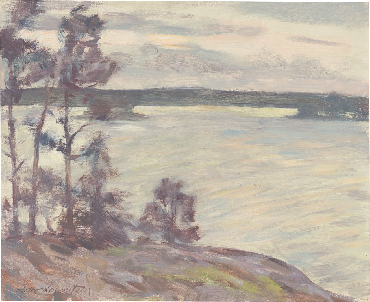 Auf diesem Bild ist das folgende Kunstwerk zu sehen: Lotte Laserstein. Scherenlandschaft. 1940er-Jahre.