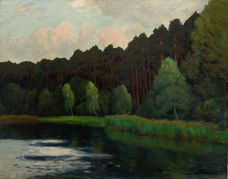 Auf diesem Bild ist das folgende Kunstwerk zu sehen: Walter Leistikow. Märkischer See.